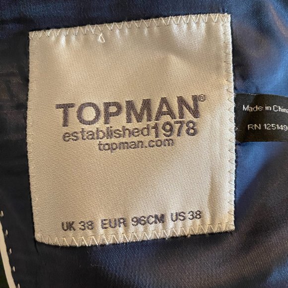 Topman Green Suit Jacket - Size 38 - Picture 2 of 2